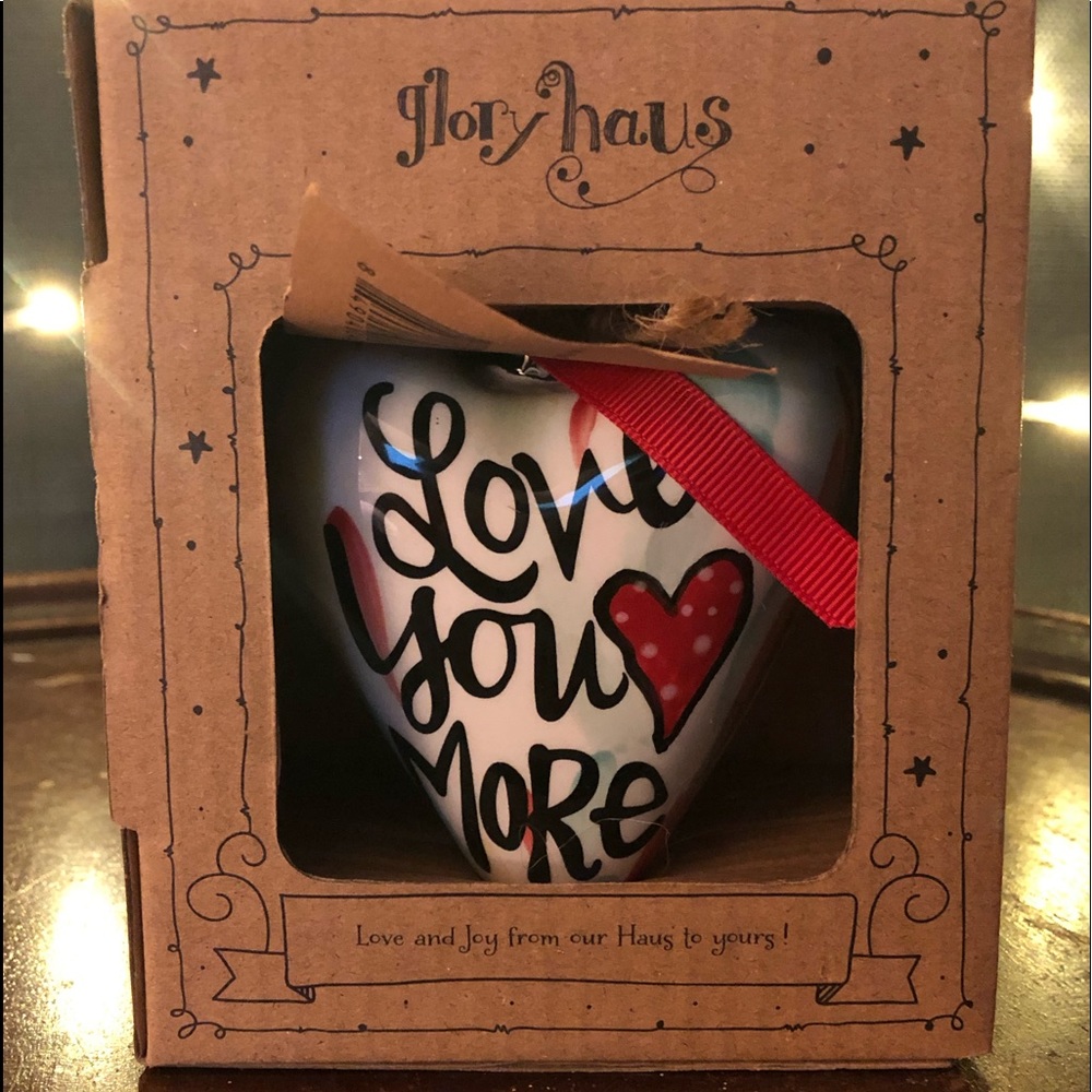Love you more ornament